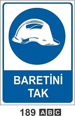 Baretini Tak Uyarı Levhası