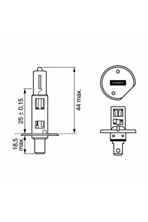 1987302801 - Ampul H1 Ampul Eco 12v 55w P145s