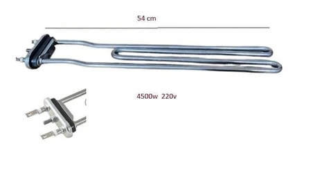 ÇAMAŞIR YIKAMA MAKİNESİ REZİSTANSI EĞİK 4500W 54CM