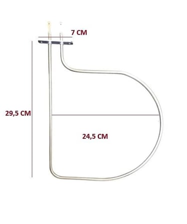 FIRIN REZİSTANS 650W 24,5*29,5CM 6,5MM 220V (MİDE TİPİ)