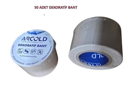 DEKORATİF BANT (0,12mmX45mmX16Metre) 50 ADET