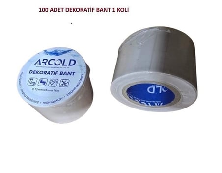 DEKORATİF BANT (0,12mmX45mmX16Metre) 100 ADET