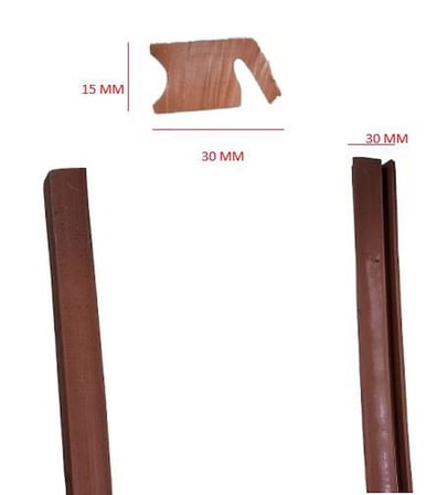 SİLİKONLU KAPAK LASTİĞİ 30*30*15MM  (KAHVERENGİ)