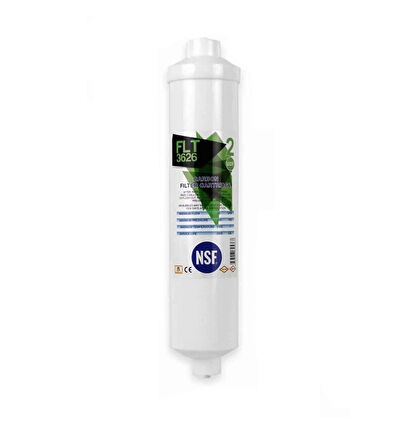 ROBY 12" İNLİNE KAPALI KASA NSF GAC KARBON FİLTRE 3626 2NO ÇUBUKLU