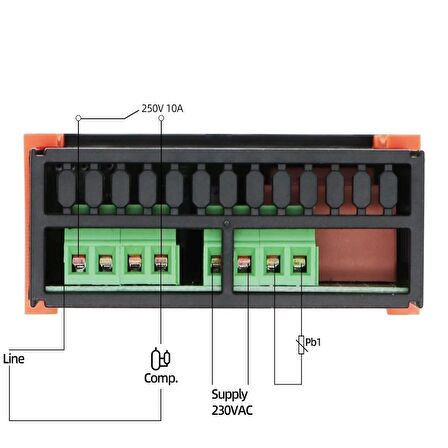 ETC 961 DİJİTAL TERMOSTAT TEK PROP