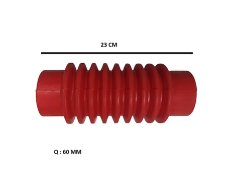 KÖRÜKLÜ HORTUM Q60X230 MM 12 BOĞUM (SİLİKON)
