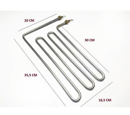 BENMARİ REZİSTANSI F TİPİ DÜZ 2500W 35,5*16,5 CM 220V