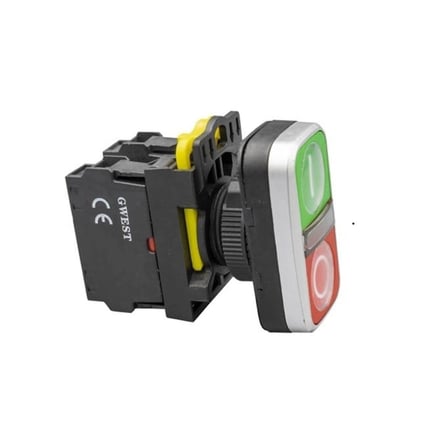 İKİZ BUTON KIRMIZI-YEŞİL (A5-11R 1NO+1NC) 220V