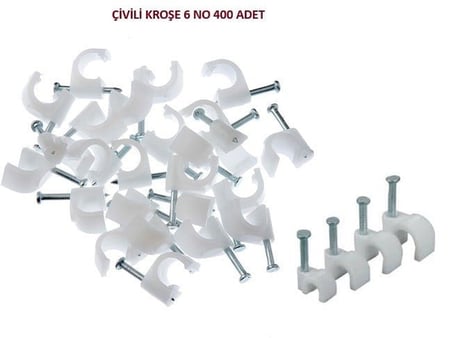 ÇİVİLİ KROŞE 6 NO (100 LÜ PAKET) (4 ADET)
