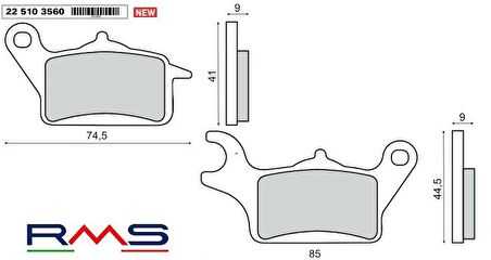 RMS 3560 Organik Fren Balatası