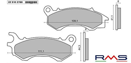 RMS 2780 Organik Fren Balatası