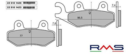 RMS 1420 Organik Fren Balatası