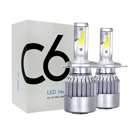 H4 LED Far Ampulü C6 2'li
