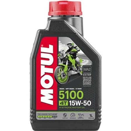Motul 5100 Technosynthese 15W50 4T Sentetik Motosiklet Yağı 1L