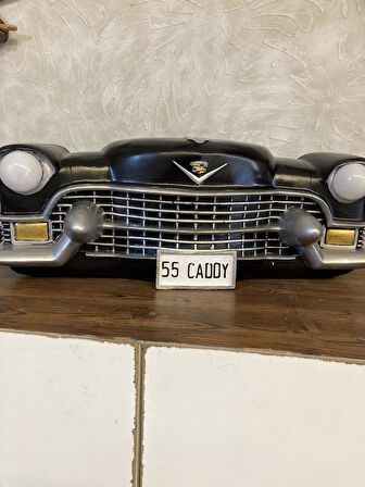 Işıklı Cadillac Duvar Obje Araba Siyah