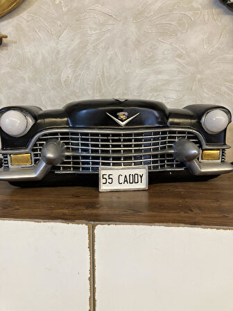 Işıklı Cadillac Duvar Obje Araba Siyah