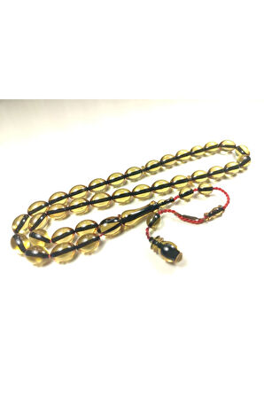 Ahmet Emin Usta Eseri 3 kat Cilalı İp Yolları Eskitme Yapılmış Sıkma Kehribar Sertifikalı 6136