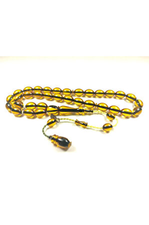 Ahmet Emin Usta Eseri 3 kat Cilalı İp Yolları Eskitme Yapılmış Sıkma Kehribar Sertifikalı 6135