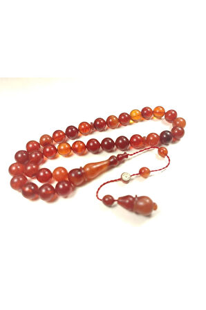 İsmail Karasapan Usta Eseri 0.6 mm Delim 3 Kat Cilalı Objeden Katalin Tesbih Sertifikalı 6122