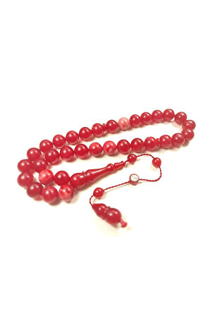 İsmail Karasapan Usta Eseri 0.6 mm Delim 3 Kat Cilalı Objeden Katalin Tesbih Sertifikalı 6121