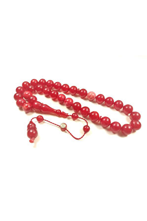 İsmail Karasapan Usta Eseri 0.6 mm Delim 3 Kat Cilalı Objeden Katalin Tesbih Sertifikalı 6121