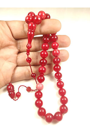 İsmail Karasapan Usta Eseri 0.6 mm Delim 3 Kat Cilalı Objeden Katalin Tesbih Sertifikalı 6121