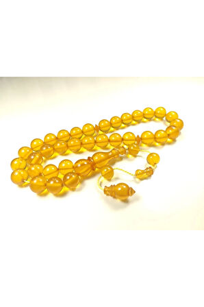 Darabacı Abdullah Usta Eseri 3 Kat Cilalı Yansımalı Alman Zar Kehribar Tesbih Sertifikalı 6108