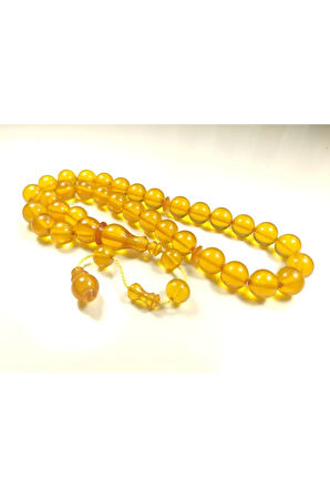 Darabacı Abdullah Usta Eseri 3 Kat Cilalı Yansımalı Alman Zar Kehribar Tesbih Sertifikalı 6108