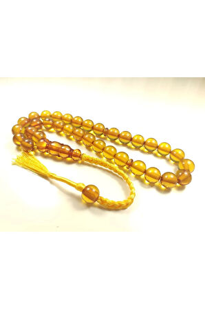 Zeyn Usta Eseri Eski Usul Kat Kat İpe Dizilmiş Ateş-i Kehribar Sertifikalı 6103