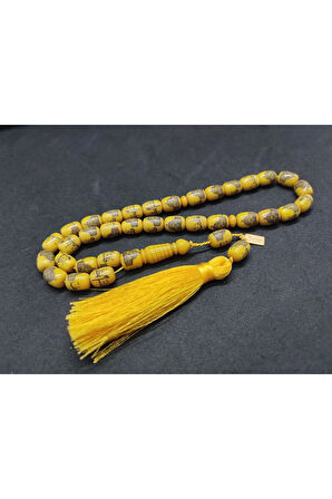 Ebu Zeyn Usta Eseri Kabe ve Kudüs Kalemkar İşçilikli Eski Sıkma Kehribar Sertifikalı 8493