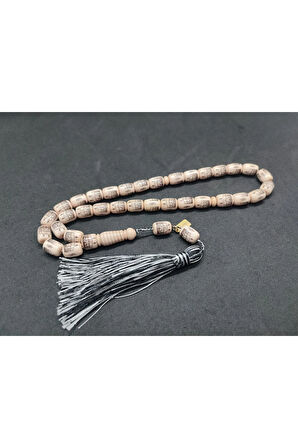 Ebu Zeyn Usta Eseri Kabe ve Kudüs Kalemkar İşçilikli Eski Sıkma Kehribar Sertifikalı 8494