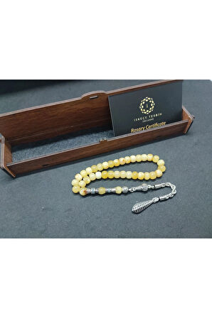 Hediye Kutulu Gümüş Nakkaş ve Gümüş Püsküllü 13 Gr. Küçük Boy Litfanya Kaya Damla Sertifikalı 8562