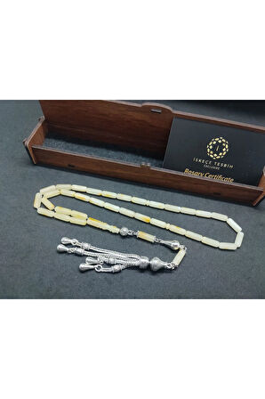 Ahşap Hediye Kutulu Gümüş Püsküllü 10.69 Gr. Kalingrad Rus Kaya Damla Sertifikalı 8560