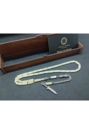 Ahşap Hediye Kutulu Gümüş Püsküllü 10.05 Gr. Kalingrad Rus Kaya Damla Sertifikalı 8557