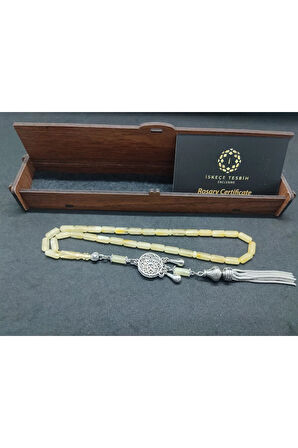 Ahşap Hediye Kutulu Gümüş Püsküllü 9.49 Gr. Kalingrad Rus Kaya Damla Sertifikalı 8555