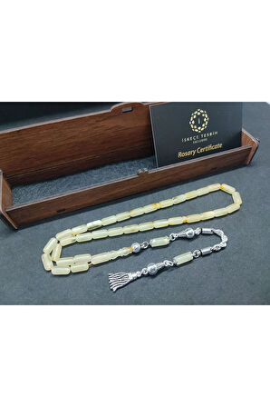 Ahşap Hediye Kutulu Gümüş Püsküllü 10.28 Gr. Kalingrad Rus Kaya Damla Sertifikalı 8551