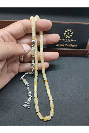 Ahşap Hediye Kutulu Gümüş Püsküllü 10.28 Gr. Kalingrad Rus Kaya Damla Sertifikalı 8551