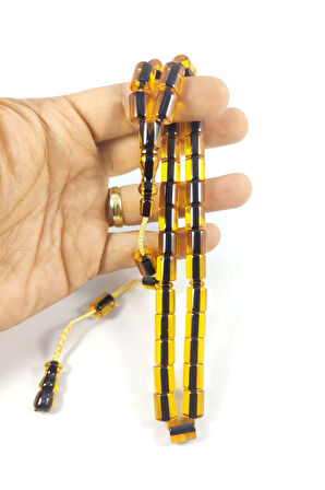 İsa Balkaya Usta Eseri Horoz İmame Havşalı Eski Alman Faturan Tesbih Sertifikalı 8504