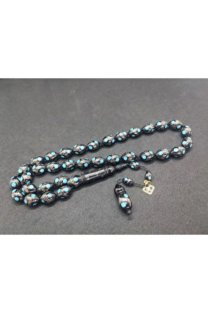 Hakan Kaya Usta Eseri Piramit Model Gümüş Çakımlı Mineli Iri Boy Kuka Sertifikalı 8071