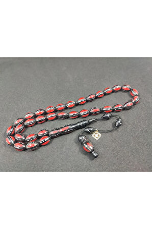 Hakan Kaya Usta Eseri 4'lü Gümüş Yarma Gümüş Çakımlı Mineli Inci Siyahı Kuka Sertifikalı 8076