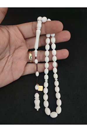 İskeçeli Cemil Usta Eseri El Boy Naturel Deve Kemiği Sertifikalı 8082