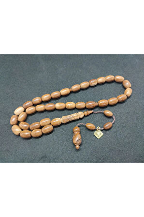 Hakan Kaya Usta Eseri Imame Hitame Kalem Oyma Naturel Kuka Tesbih Sertifikalı 8085