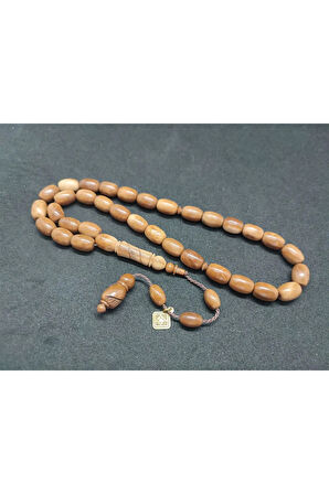 Hakan Kaya Usta Eseri Imame Hitame Kalem Oyma Naturel Kuka Tesbih Sertifikalı 8085