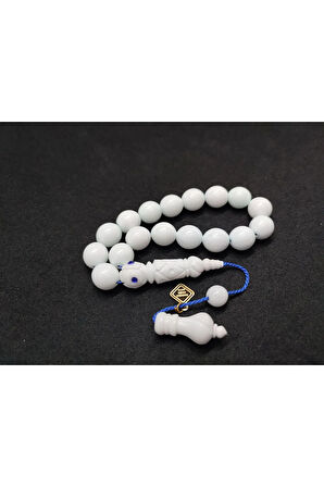 İskeçeli Cemil Usta Eseri Kalem Sanatı Oyma Turkuaz Renk Cilalı Maskot Deve Kemiği Sertifikalı 8101