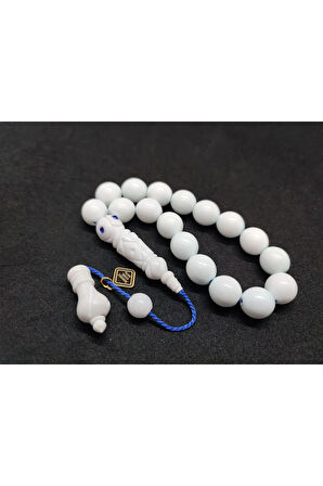 İskeçeli Cemil Usta Eseri Kalem Sanatı Oyma Turkuaz Renk Cilalı Maskot Deve Kemiği Sertifikalı 8101