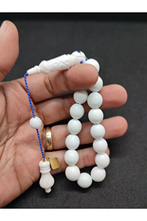 İskeçeli Cemil Usta Eseri Kalem Sanatı Oyma Turkuaz Renk Cilalı Maskot Deve Kemiği Sertifikalı 8101