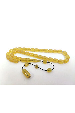 Ahmet Damar Usta Eseri Osmanlı Miskevi Tadında Sıkma Kehribar Sertifikalı 8125