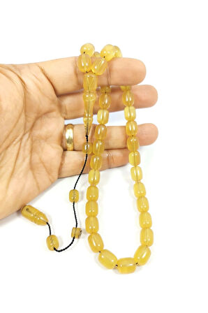 Ahmet Damar Usta Eseri Osmanlı Miskevi Tadında Sıkma Kehribar Sertifikalı 8125