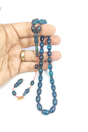 Mesut Elma Usta Eseri 0.6 Delim Çift Kat Cila Eski Alman Oyun Zar Kehribarı Sertifikalı 8180