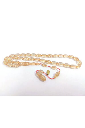 Mesut Elma Usta Eseri 0.6 Delim Yenilebilir Altın Parçacıklı Ateş-i Kehribarı Sertifikalı 8184